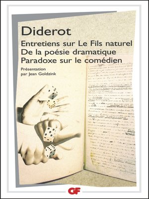 cover image of Entretiens sur Le Fils naturel, De la poésie dramatique, Paradoxe sur le comédien